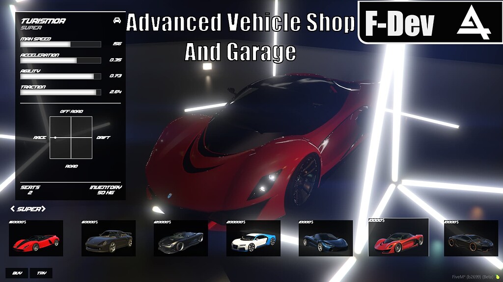 Paid Esx Qbcore Advanced Vehicle Shop Garage Need For Speed