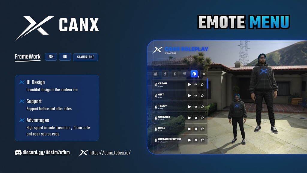 PAID STANDALONE Canx Emote Menu FiveM Releases Cfx Re Community