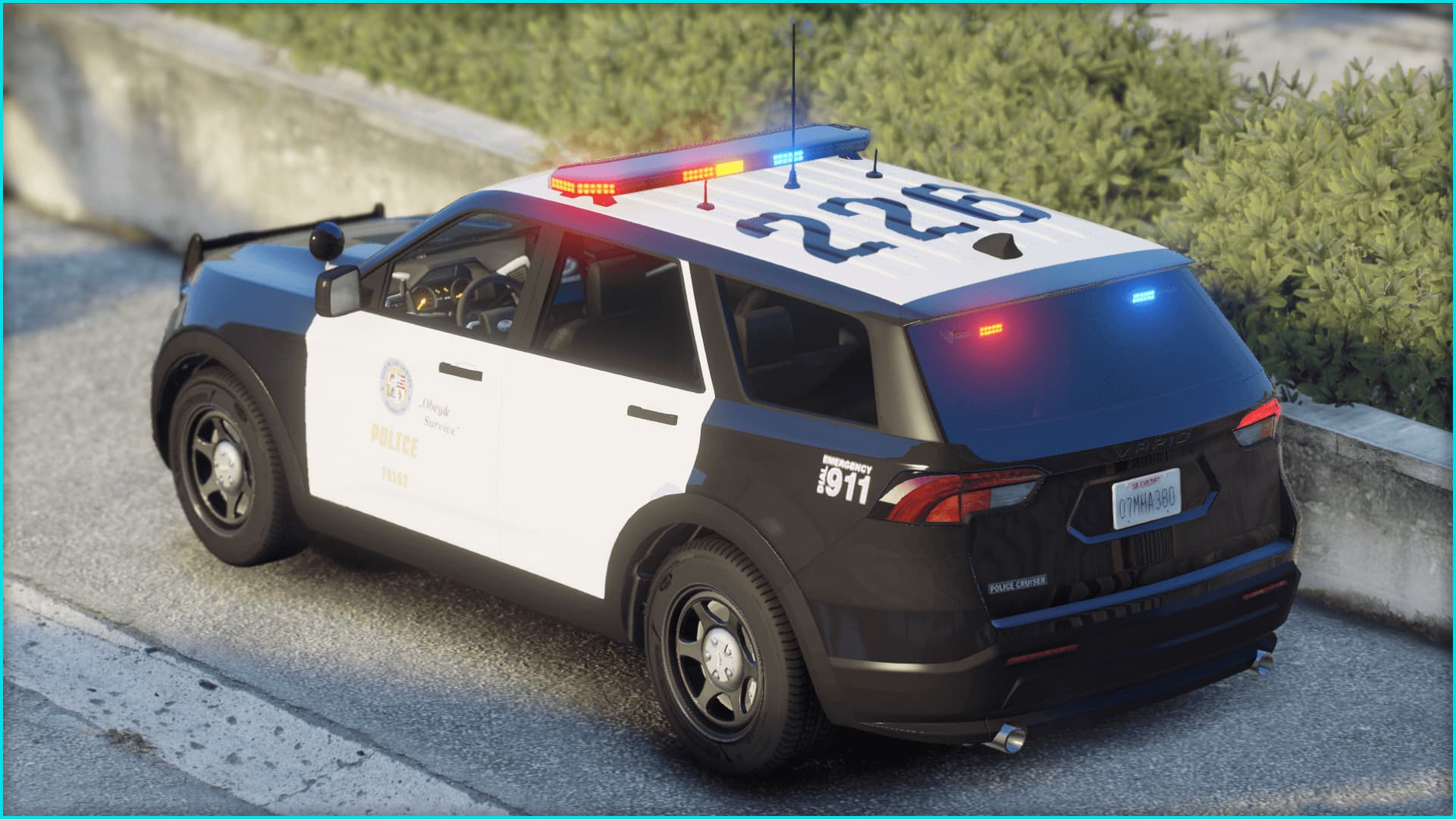 Police Vapid Scout Add On Fivem Extras Tuning Callsign System