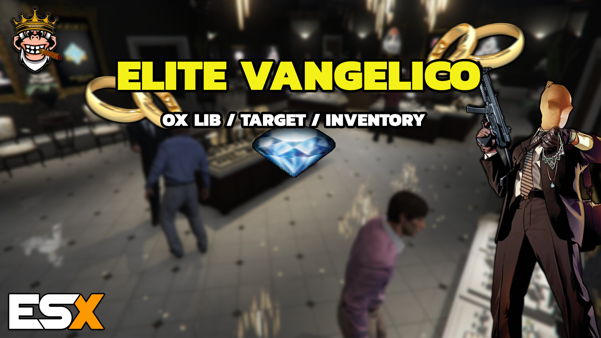 Paid Esx Elite Vangelico Heist Ox Lib Target Inventory