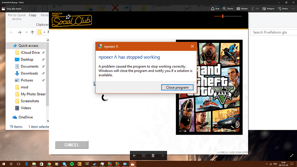 My Game Crashes After Starting the gta launcher - FiveM Client Support ...