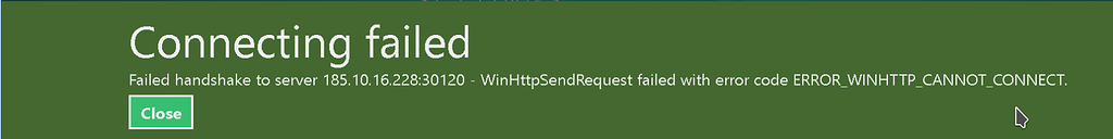 Connecting Failed - FiveM Client Support - Cfx Forum