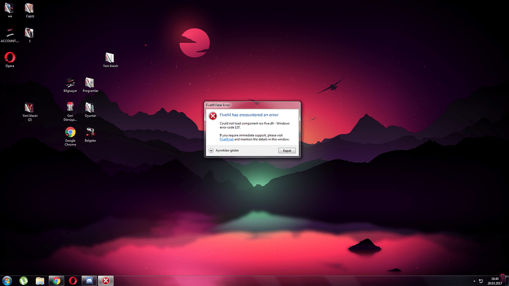Fivem error 127 - FiveM Client Support - Cfx Forum