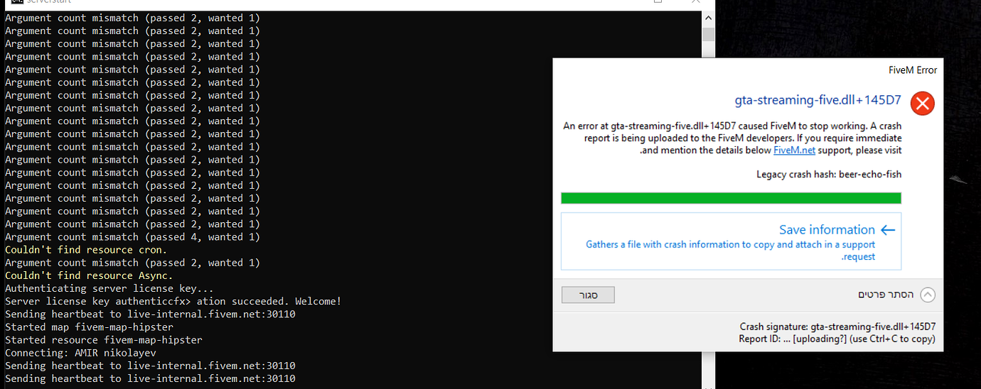 My fivem crashed by my server - FiveM Client Support - Cfx.re Community