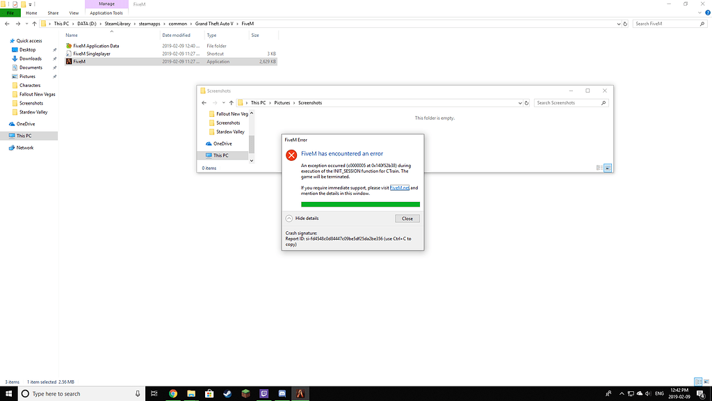 Crash On Startup - Please help - FiveM Client Support - Cfx Forum