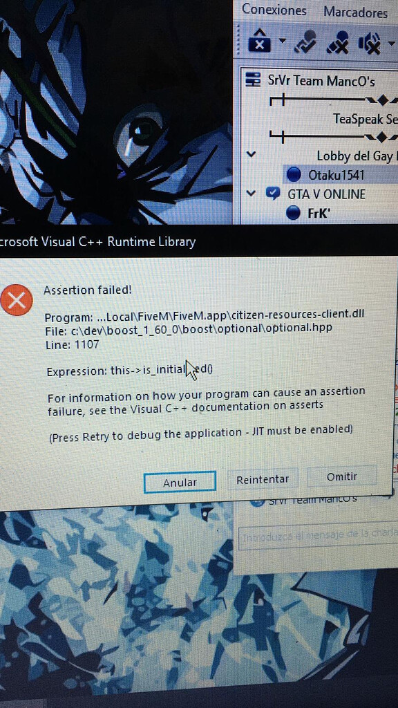 Crash downloading update of server - FiveM Client Support - Cfx Forum
