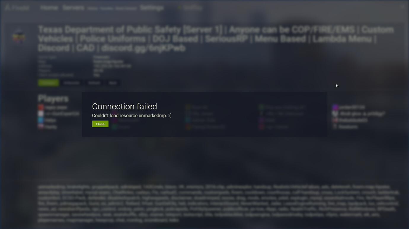 Cannot Load Resource - FiveM Client Support - Cfx Forum