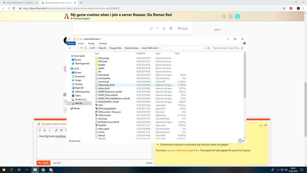 My game crashes when i join a server Reason: Six Romeo Red - FiveM ...