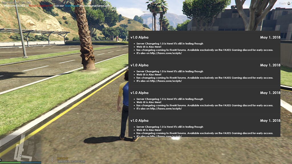 Server Changelog (web based UI) [fax-changelog] [1.0] - FiveM Releases ...