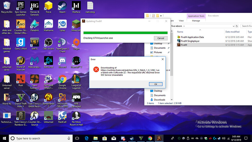 Getting error message on install - FiveM Client Support - Cfx.re Community