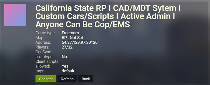 California State Project Rp California State RP - Server Bazaar - Cfx.re Community