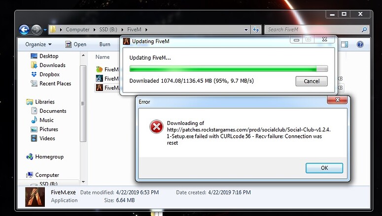 Cache update stuck at 95% - FiveM Client Support - Cfx Forum