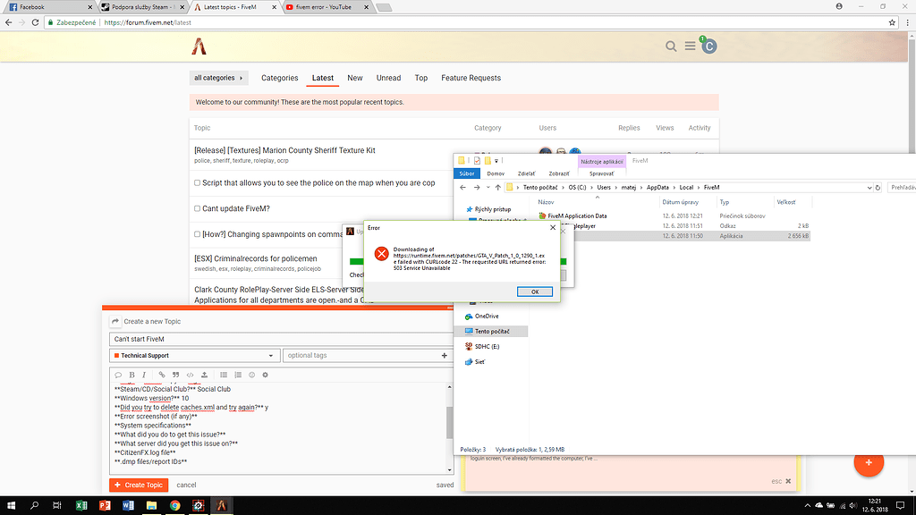 Can't start FiveM...ô - FiveM Client Support - Cfx Forum