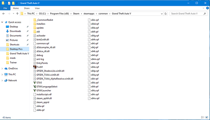 GTA 5 folder Screenshot