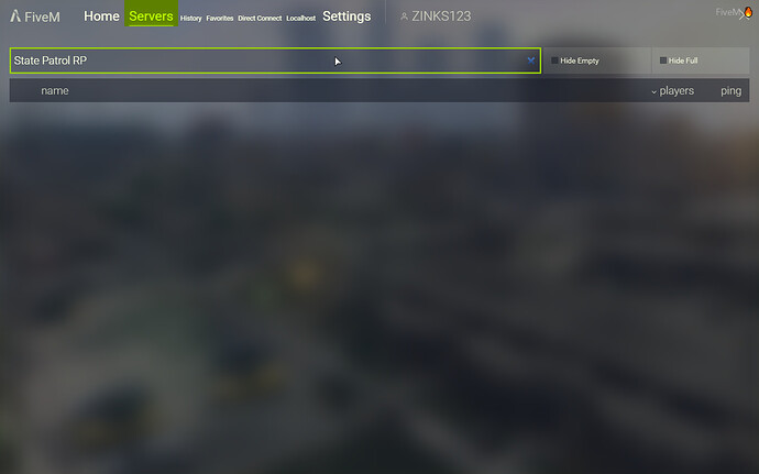 Server List