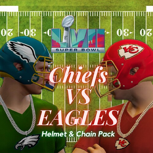 US Football Themed Chains & helmets US Football PACK Thumbnail