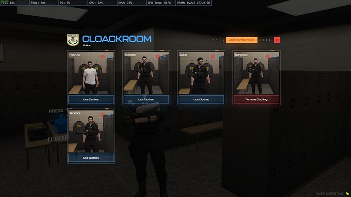 Cloackroom V2 - [QBCORE/ESX] thumbnail 2