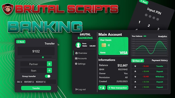 Banking [ESX/QBCORE] Thumbnail