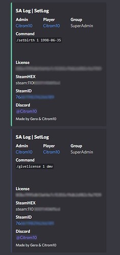[PAID] Admin Commands with discord Webhook (/setname, /setbirth, /setheight, /givelicense, /fix, /clean) [ESX] thumbnail 2