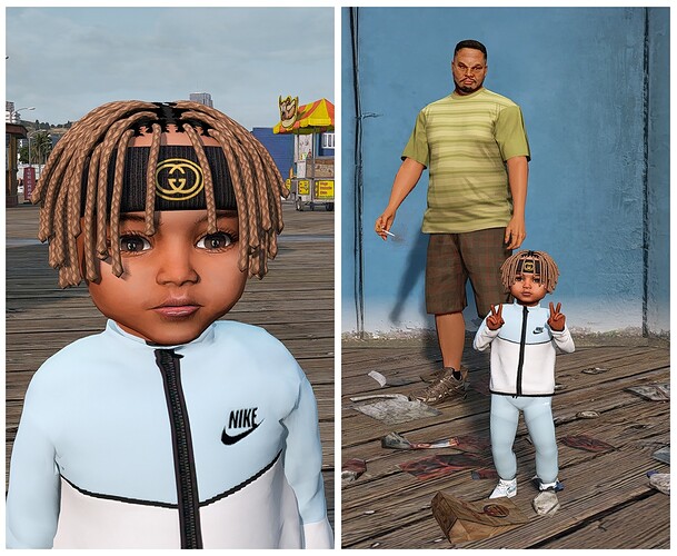 mb61_02 - CHILD GTA 5 BABY MOD PED FIVEM LITTLE BOY PINI4A