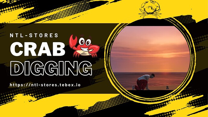 [QBCore] Crab Digging Job with UI | NTL Stores Thumbnail