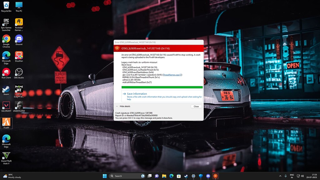Fivem crashing - FiveM Client Support - Cfx.re Community