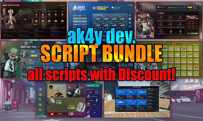[QB/ESX] Advanced Script Bundle with NUI Thumbnail