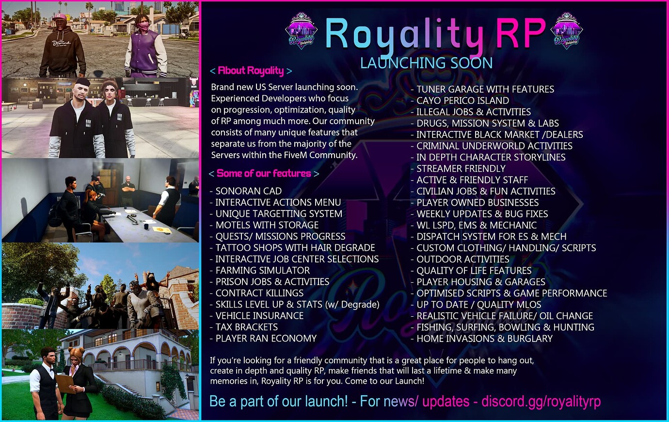 [RRP] ROYALITY RP | [US] | Sonoran CAD | Active Staff | Serious RP ...