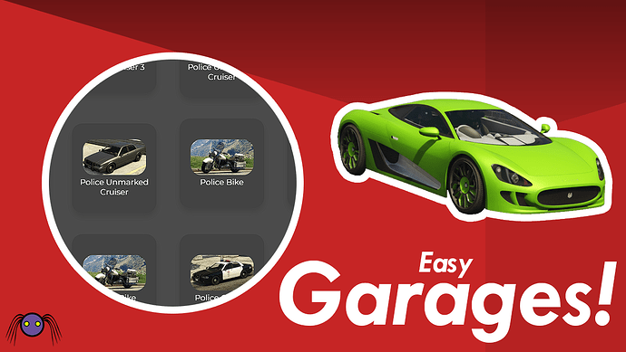 [STANDALONE] [PAID] EasyGarages - FiveM Garage Resource + UI Thumbnail