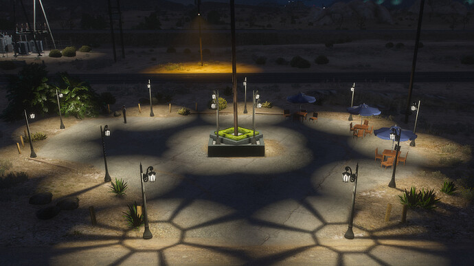 Sandy Food Court Night