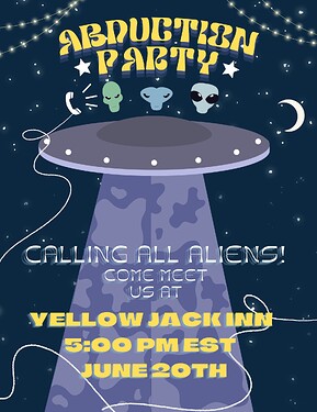 Abduction Party Poster