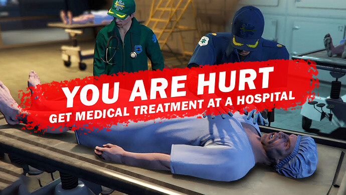 [ESX] UNREADY / force players to get medical treatment at nearby hospitals [PAID] Thumbnail