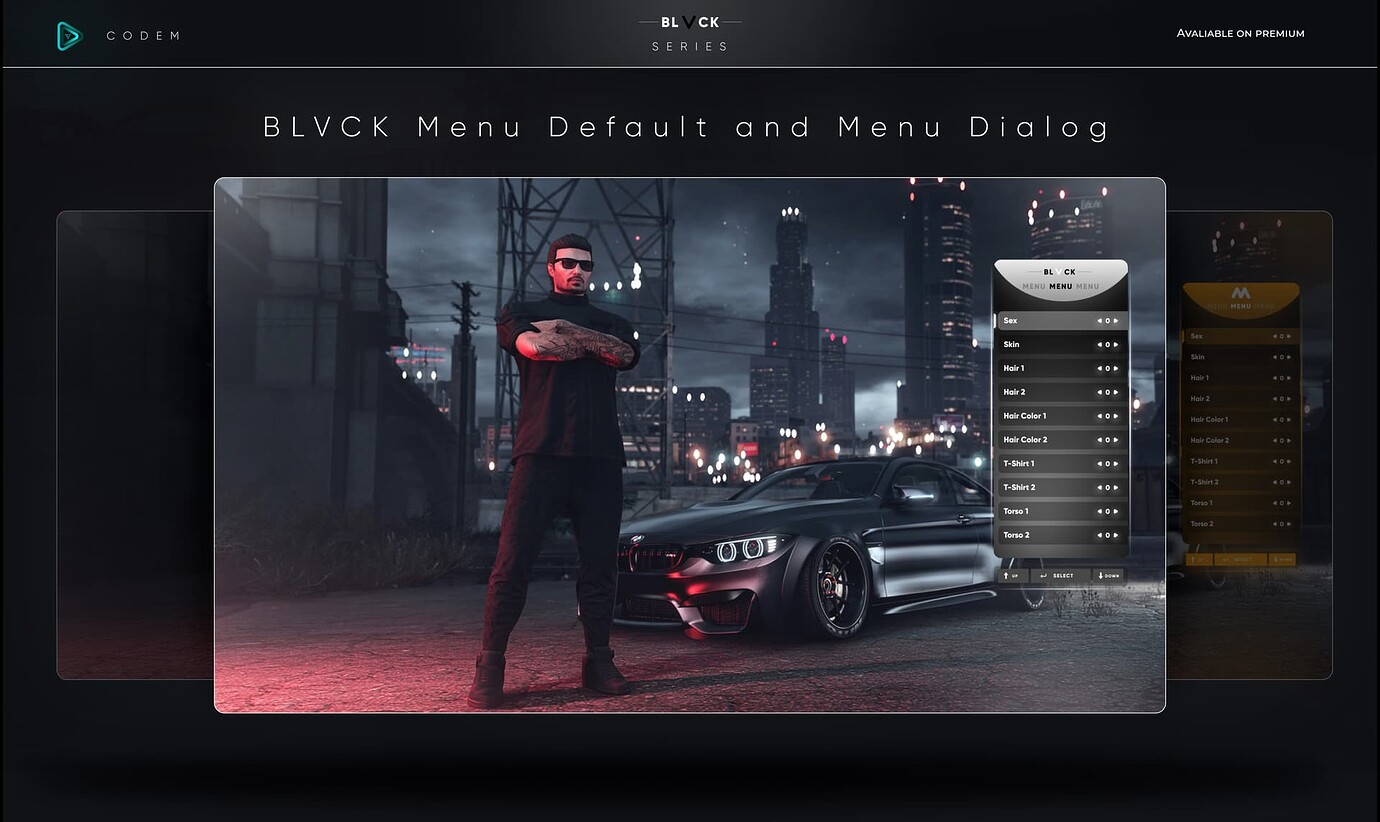 CodeM BLVCK Menu Default and Menu Dialog ESX - FiveM Releases - Cfx Forum