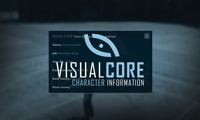 [PAID] [ESX] Visual Core Character Information UI (4€) (Source Code) Thumbnail