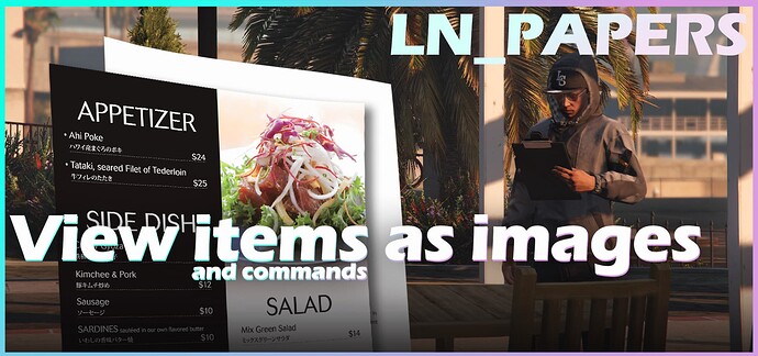 Papers | Viewable items [ESX+QB+Standalone] Thumbnail