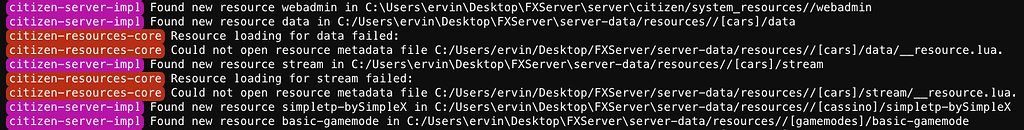 Resource loading for [data/stream] failed - Resource Support - Cfx Forum