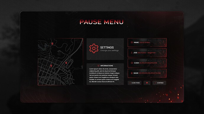 [ESX/QB] Pause Menu | FiveM Script [PAID-RELEASE] thumbnail 2