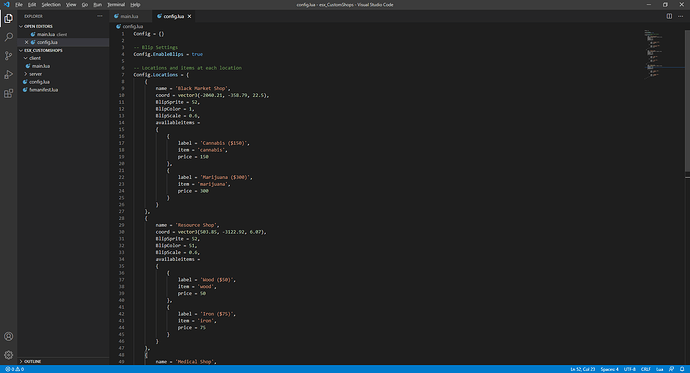 config.lua - esx_CustomShops - Visual Studio Code 5_2_2021 5_33_23 AM
