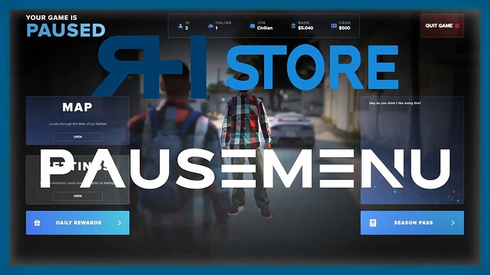 RH-PauseMenu [QB/ESX] Thumbnail