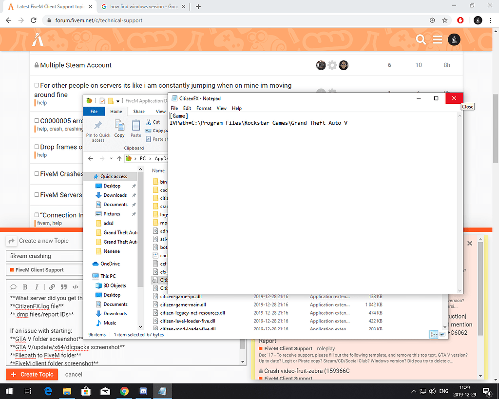 Fikvem crashing - FiveM Client Support - Cfx.re Community