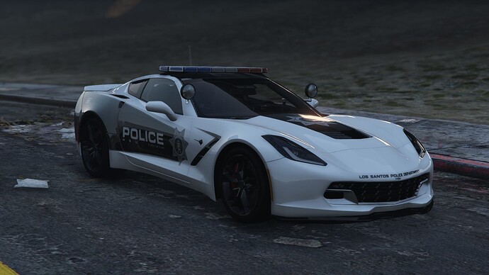 CORVET C7Z06 Police Unit