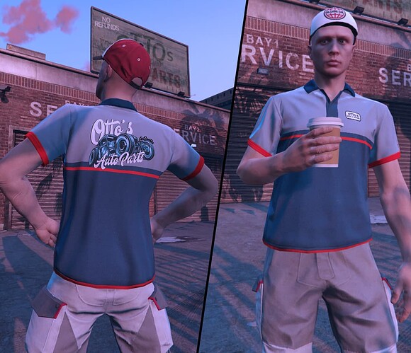 Otto´s Auto Parts Vintage Shirt (Male) thumbnail 4