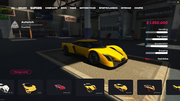 [QBCore/ESX] Vehicle Shop (Dealership) HUD 2.0 [Paid Resource] Thumbnail