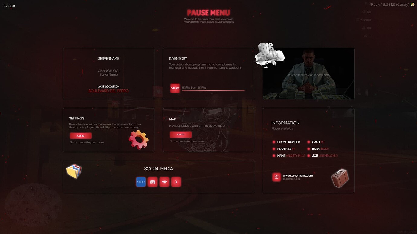 [PAID] [ESX/QB] New Pause Menu 💊 - FiveM Releases - Cfx.re Community