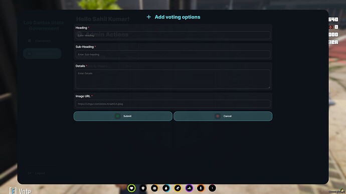 [ESX/QBCore] FiveM Voting Script with UI | QBCore Voting Script | ESX Voting Script thumbnail 3