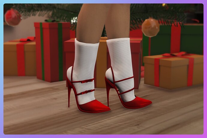 [PAID] High heels with socks Thumbnail