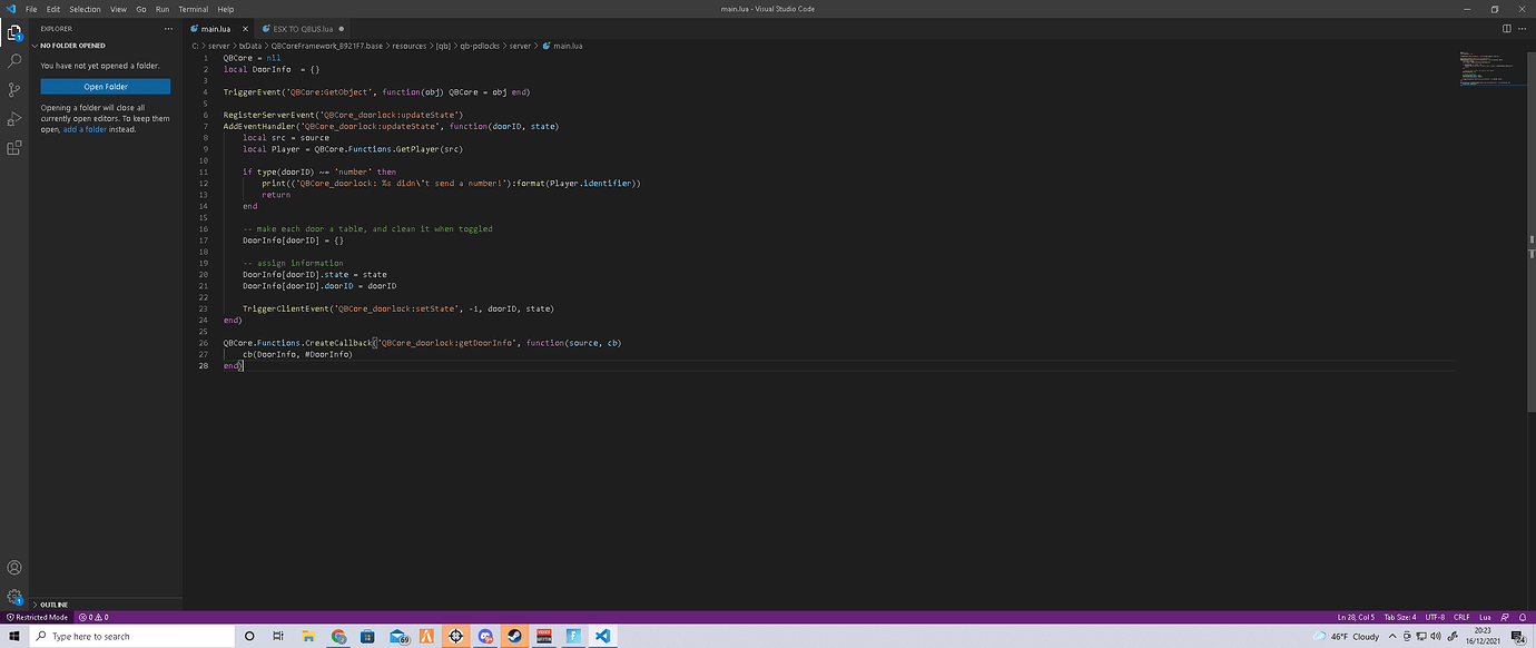 Attempt to index a nil value global qbcore qbcore cfx re community