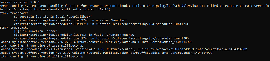 Error Help pls :*( - Discussion - Cfx.re Community