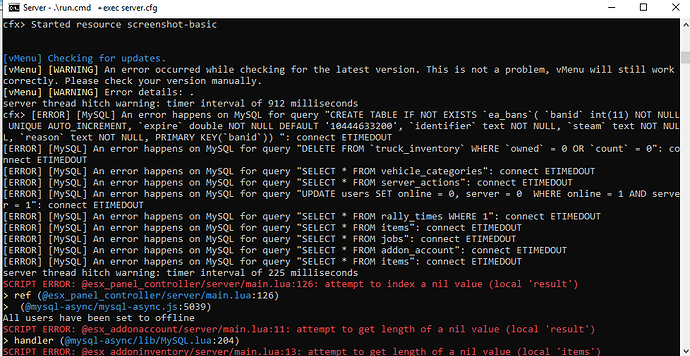 Console error when starting server - Discussion - Cfx.re Community