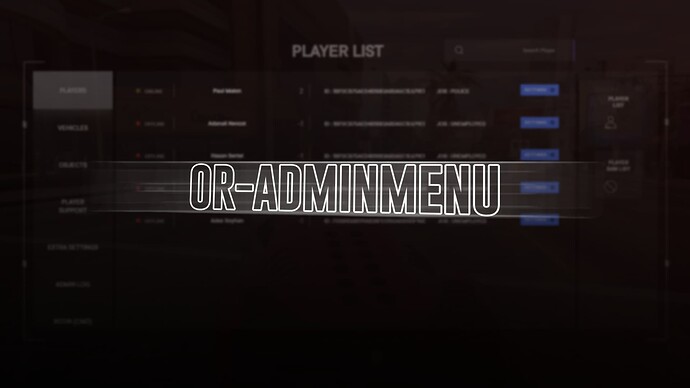 [PAID] 0R-Admin Menu - Ticket System Thumbnail